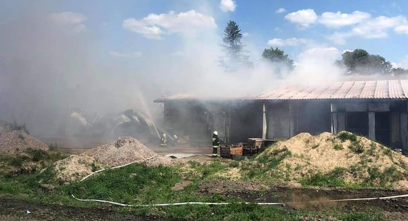 Dojazd do pożaru w Garwolewie. Relacja OSP Rębowo