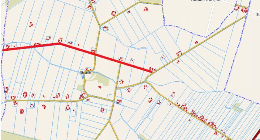 Uwaga utrudnienia w Ruchu, Słomin - PRZEBUDOWA DROGI GMINNEJ NR 291546W O ŁĄCZNEJ DŁUGOŚCI 1667 MB