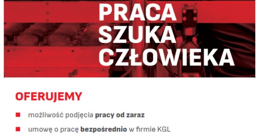 Praca Szuka Człowieka  spółka KGL  -Wyszogród