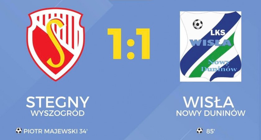 Stegny po niedzielnym spotkaniu, z Wisłą Nowy Duninów 30.10.2022
