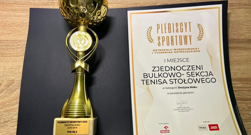 PLEBISCYT SPORTOWY 2022 - SEKCJA TENISA STOŁOWEGO ZJEDNOCZENI BULKOWO
