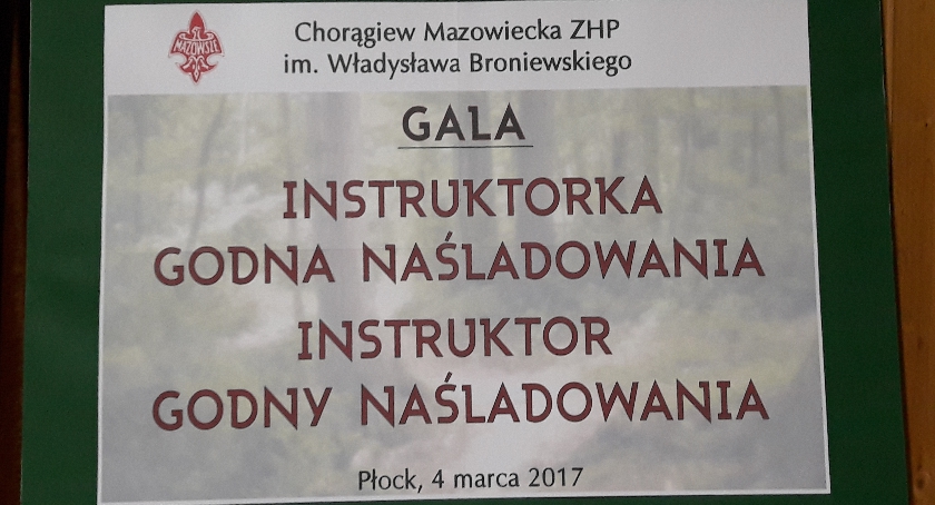 Instruktorka godna naśladowania- informacja z gali wręczenia wyróżnień.