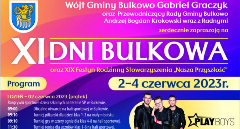 XI Dni Bulkowa oraz XIX Festyn Rodzinny Stowarzyszenia „Nasza Przyszłość”