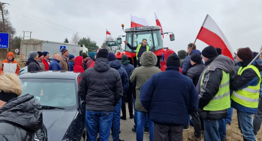 Wyszogród. Ogólnopolski Protest Rolników. Rozmowa z Łukaszem Biernatem.