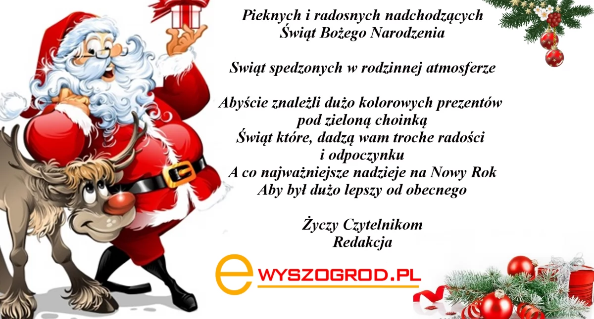 Zyczenia Świąteczne e-wyszogrod.pl