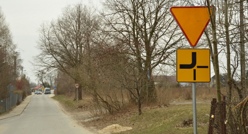Ulica P. Dunina w Czerwińsku oznakowana