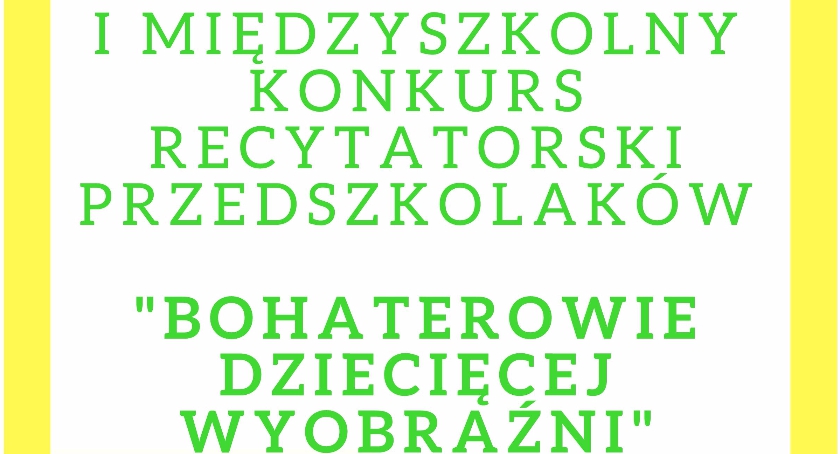 I Międzyszkolny Konkurs Recytatorski pt. 