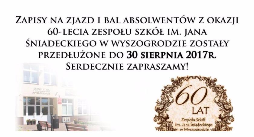 Termin zapisów na zjazd absolwentów Z.S w Wyszogrodzie - przedłużony.