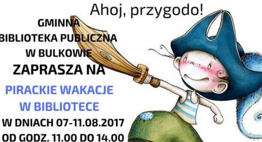 Gminna Biblioteka Publiczna w Bulkowie zaprasza na„Pirackie wakacje w bibliotece” 