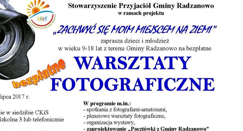 Warsztaty Fotograficzne w Radzanowie. 