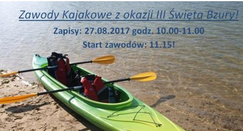 Zawody Kajakowe z okazji III Święta Bzury.