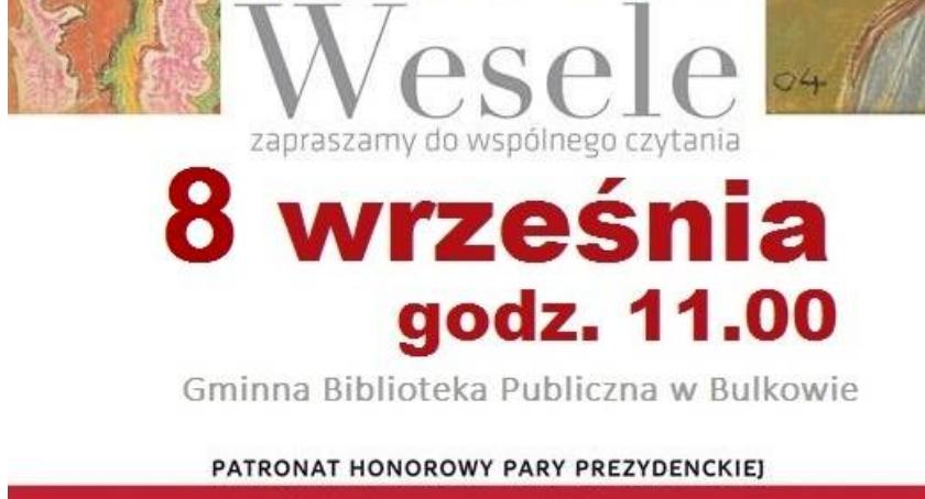 Narodowe czytanie w Bulkowie -,,Wesele  S.Wyspiańskiego. 