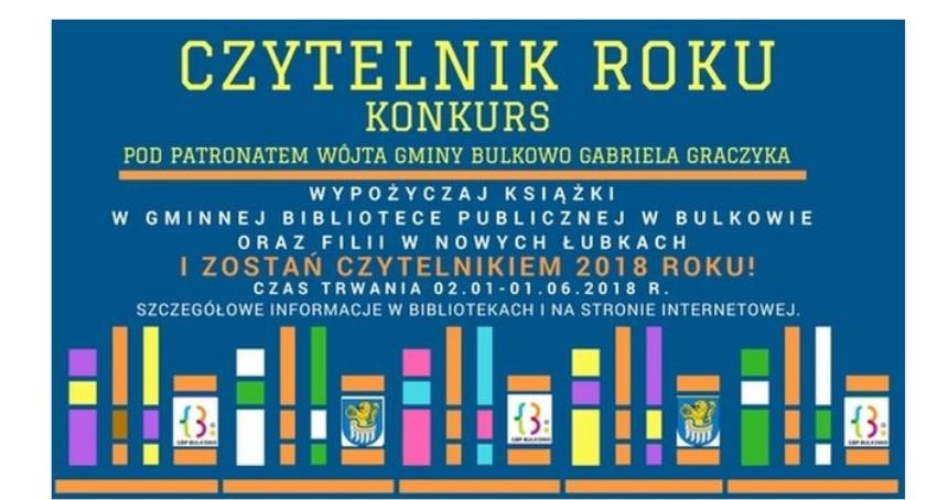I TY MOŻESZ ZOSTAĆ CZYTELNIKIEM ROKU - KONKURS W BULKOWIE