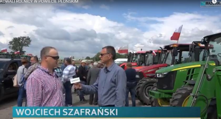 STRAJKOWALI ROLNICY W POWIECIE PŁOŃSKIM