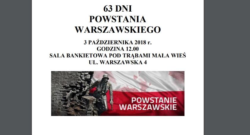 63 DNI POWSTANIA WARSZAWSKIEGO 3 PAŹDZIERNIKA 2018 r.