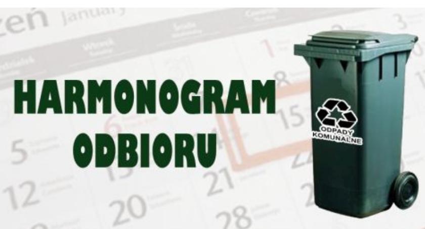Wyszogród  Harmonogram odbioru odpadów komunalnych na 2019 rok