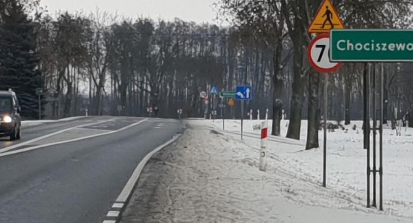 Chociszewo Nowe oznakowanie na drodze nr 62