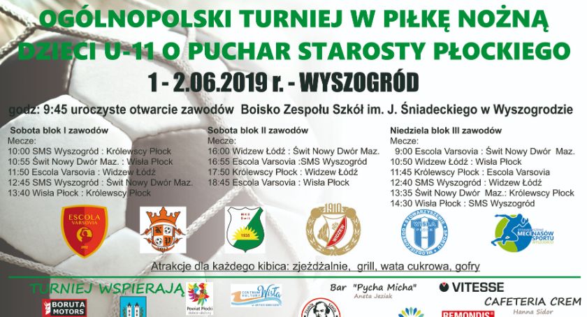Ogólnopolski Turniej Piłkarski Chłopców U-11 o Puchar Starosty Płockiego –Sportowy Dzień Dziecka