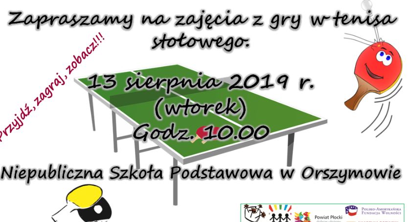 Turniej Tenisa Stołowego w Orszymowie 13.08