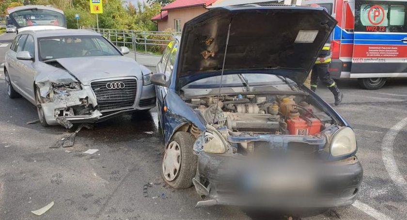 Wypadek na drodze nr 50 Rębowo 04.10.2019