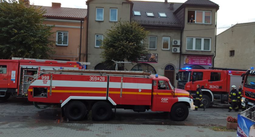 Pożar w piwnicy domu mieszkalnego w Wyszogrodzie na ul.Rebowskiej