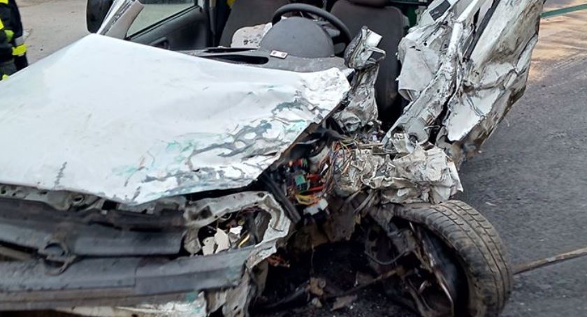 Wypadek w Rębowie 26 XI 2019 godzina 6,00