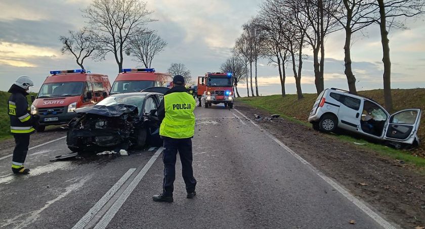 Wypadek 14 XII 2019 DK62 - Wyszogród
