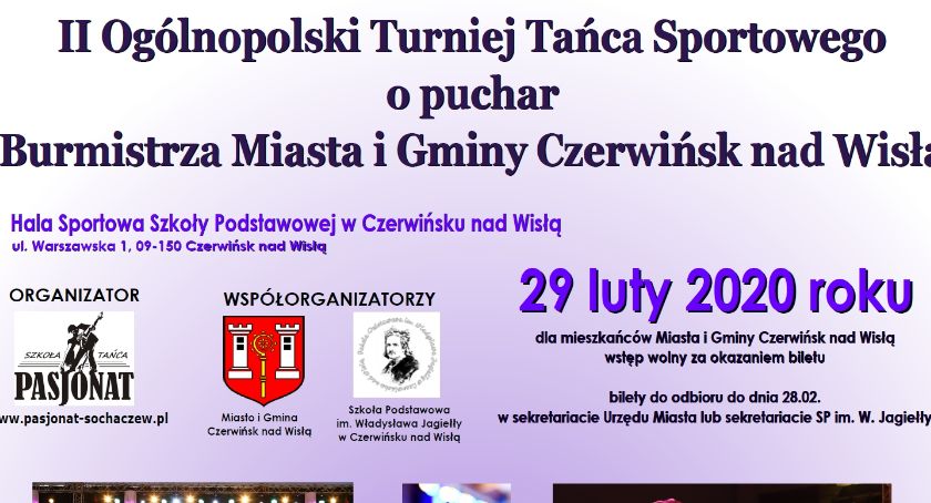 II Ogólnopolski Turniej Tańca Czerwińsk nad Wisła 29 luty 2020
