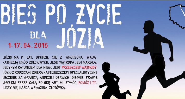 Bieg po Życie dla Józia, przez Wyszogród. Małą Wieś, Bodzanów, Radzanowo
