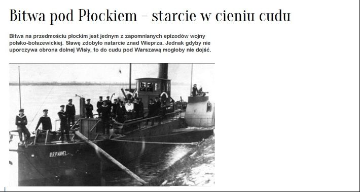 Bitwa pod Płockiem - starcie w cieniu cudu  