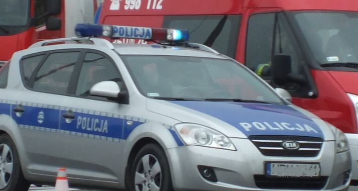 Wypadek na drodze nr 62 na wjeżdzie do Płocka