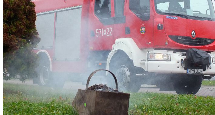 Zagrozenie pożarem w Czerwińsku