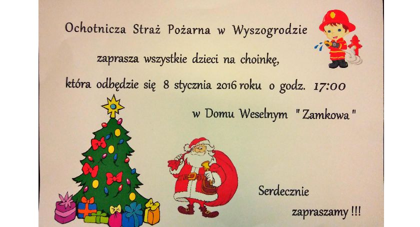 Zaproszenie na Choinke dla dzieci 
