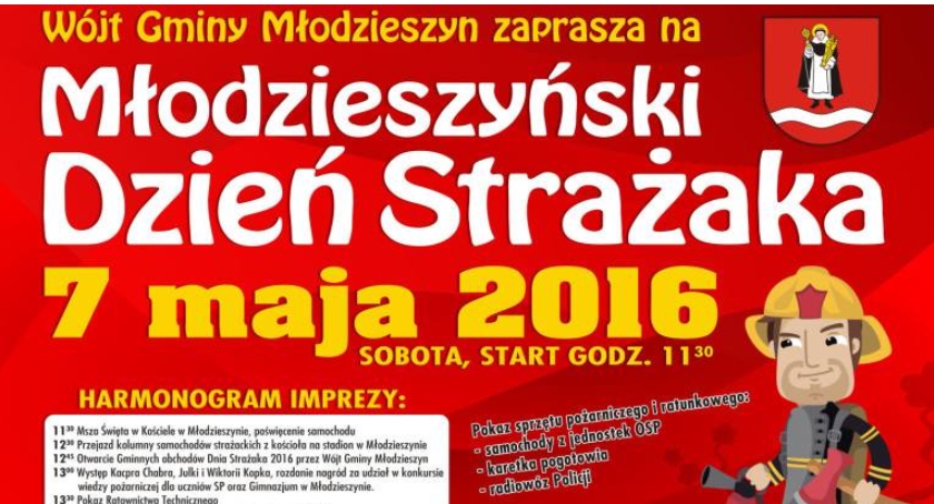 Wójt Gminy Młodzieszyn zaprasza na Młodzieszyński Dzień Strażaka