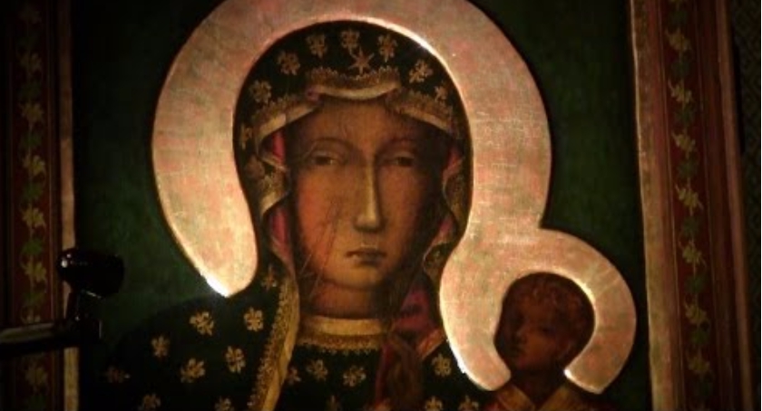 Obraz matki Bożej z Częstochowskiego Sanktuarium opuścił lewobrzeżne nabrzeże w Płocku.