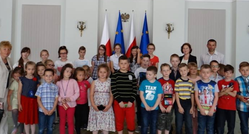 Zwiedzanie Pałacu Prezydenckiego przez uczniów z Goławina 