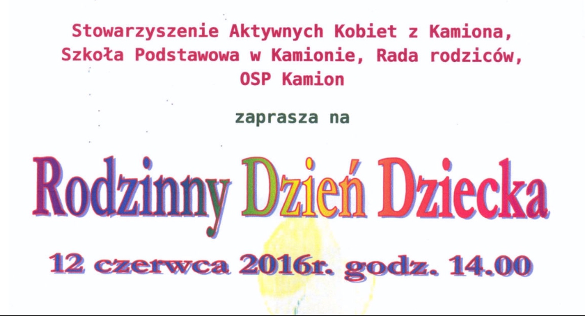 Rodzinny Dzień Dziecka w Kamionie.