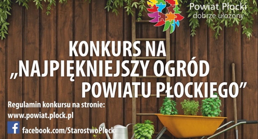 Konkurs „NAJPIĘKNIEJSZY OGRÓD W POWIECIE PŁOCKIM”.