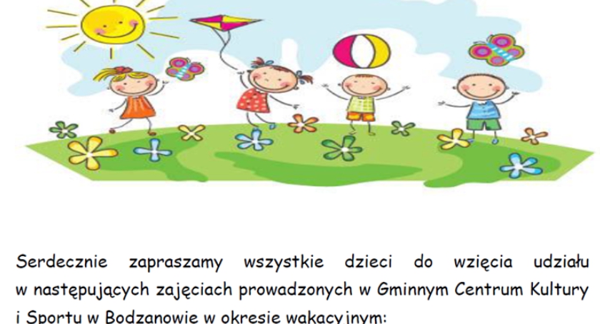  Gminne Centrum Kultury i Sportu w Bodzanowie - Zaprasza.