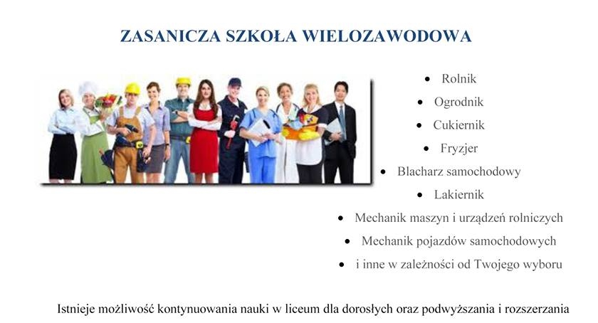 SZKOŁA WIELOZAWODOWA w Czerwińsku - WYBIERZ SWÓJ WYMARZONY ZAWÓD