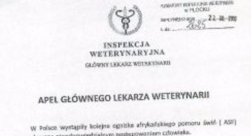 Informujemy rolników z terenu gminy Wyszogród,