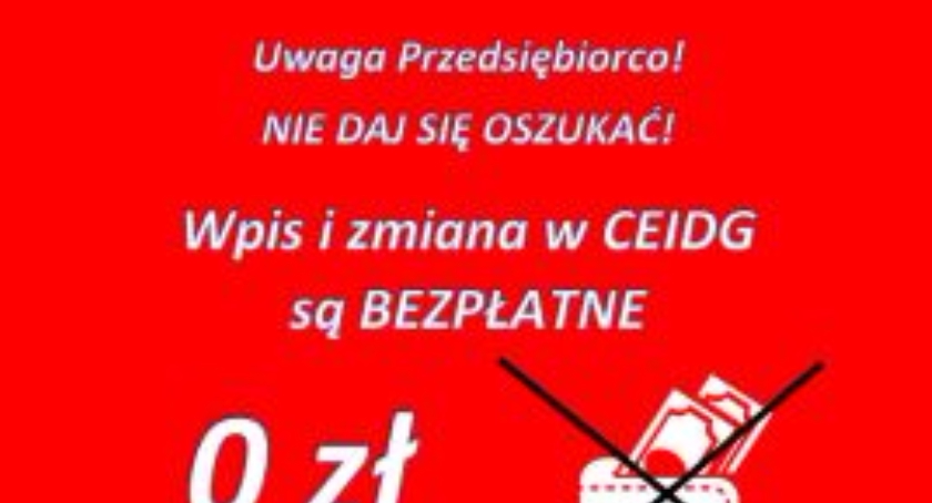 Komunikat dla przedsiębiorców