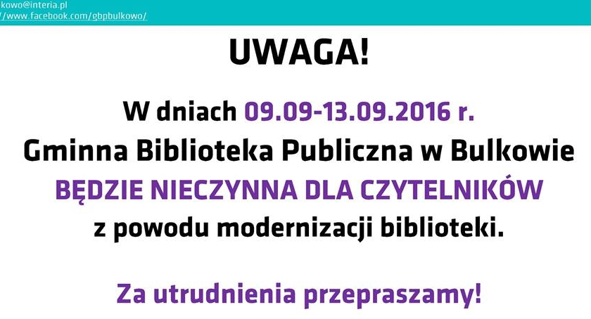 Gminna Biblioteka Publiczna w Bulkowie