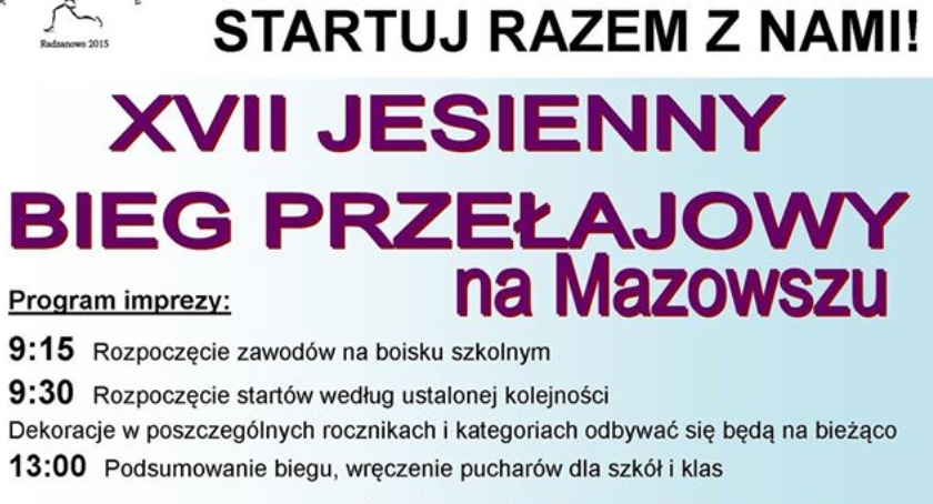 XVII Jesienny Bieg Przełajowy na Mazowszu