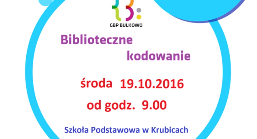 Tydzień Kodowania w Polsce - Biblioteczne Kodowanie w Bulkowie .