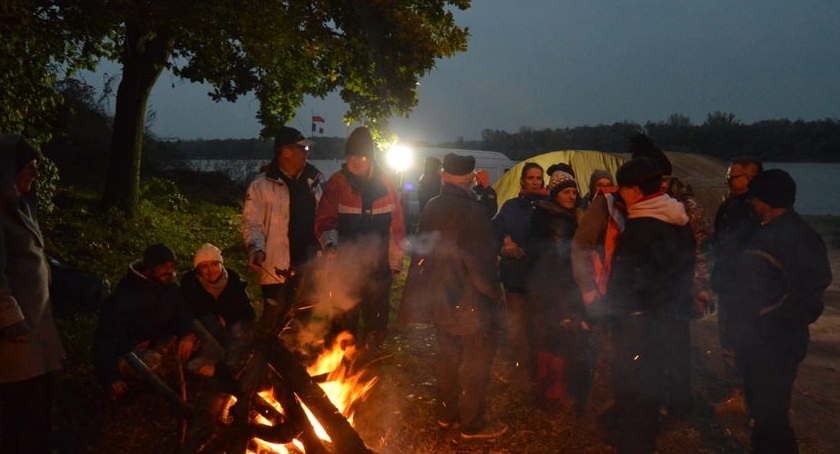 Spotkanie z uczestnikami rejsu Roku Rzeki Wisły w Czerwińsku.