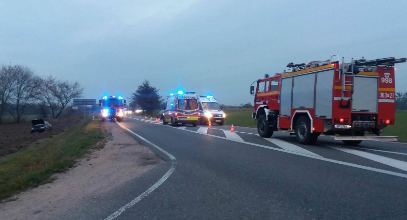 Wypadek  drogowy na Drodze Krajowej - 62 w miejscowości Ciućkowo.