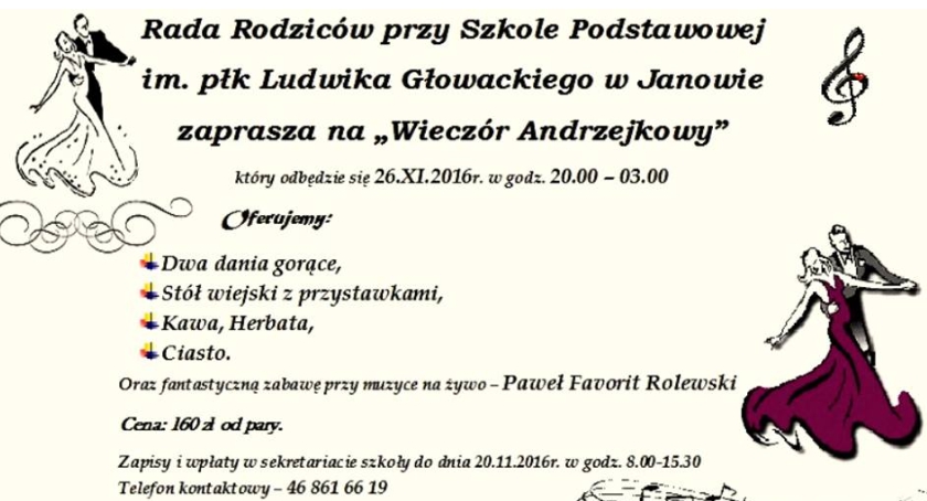 WSZYSTKICH CHĘTNYCH SERDECZNIE ZAPRASZAMY - SP Janów.