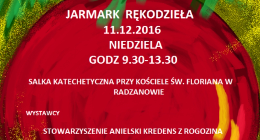 Kiermasz Świąteczny w Radzanowie.