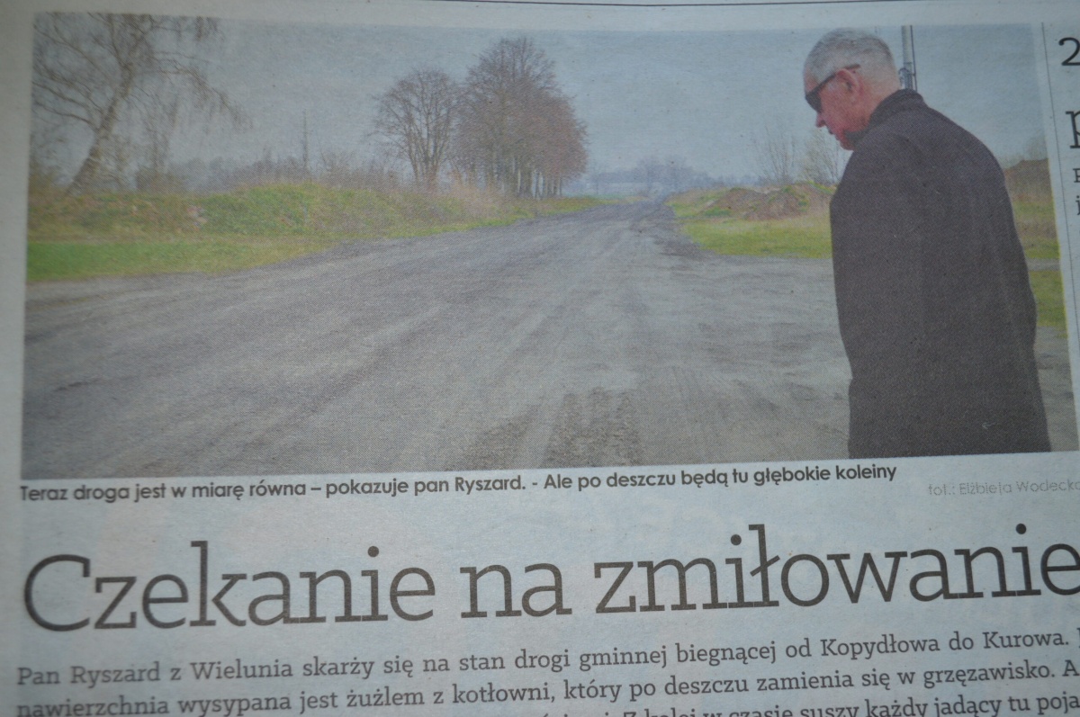 UTWARDZENIA DROGI NIE BĘDZIE